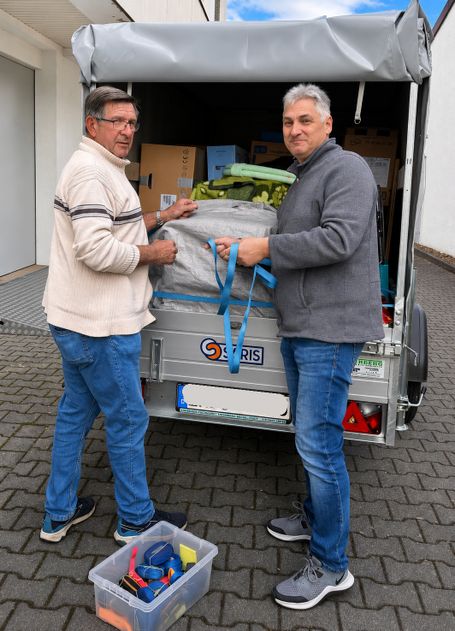 Beladen eines Anhängers